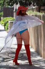 PHOEBE PRICE Out with Her Dog in Los Angeles 07/08/2020