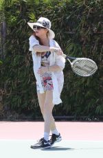 PHOEBE PRICE Playing Tennis in Los Angeles 07/09/2020