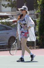 PHOEBE PRICE Playing Tennis in Los Angeles 07/09/2020
