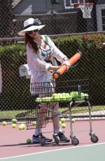 PHOEBE PRICE Playing Tennis in Los Angeles 07/09/2020