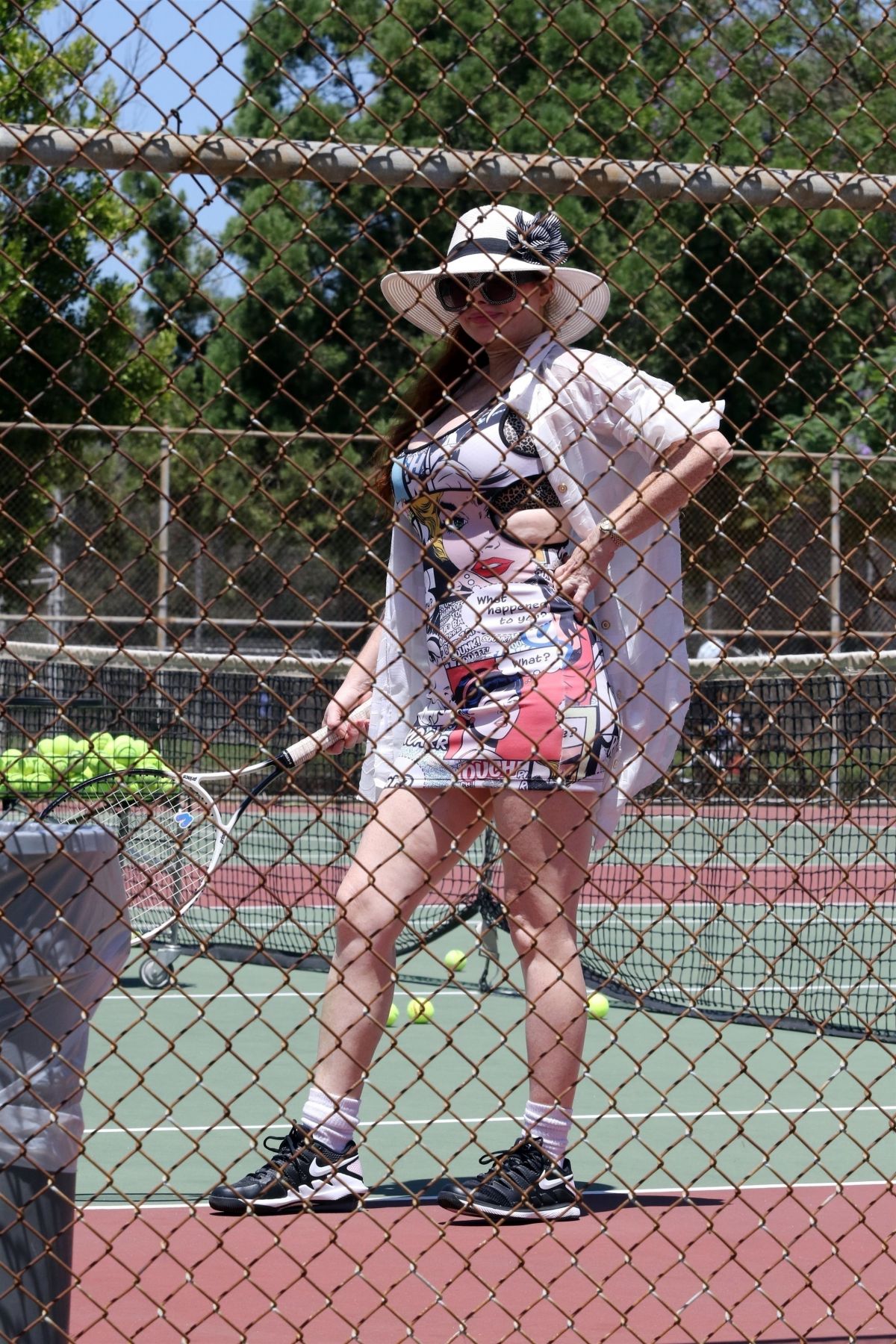 PHOEBE PRICE Playing Tennis in Los Angeles 07/09/2020 – HawtCelebs