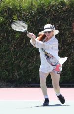PHOEBE PRICE Playing Tennis in Los Angeles 07/09/2020