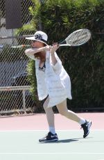 PHOEBE PRICE Playing Tennis in Los Angeles 07/09/2020