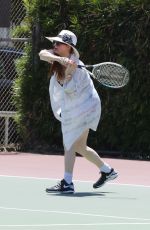 PHOEBE PRICE Playing Tennis in Los Angeles 07/09/2020