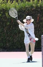 PHOEBE PRICE Playing Tennis in Los Angeles 07/09/2020