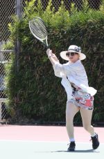PHOEBE PRICE Playing Tennis in Los Angeles 07/09/2020