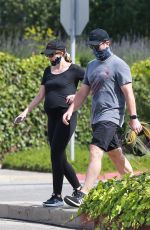 Pregnant KATHERINE SCHWARZENEGGER and Chris Pratt Out in Santa Monica 07/04/2020