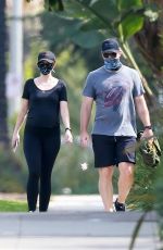 Pregnant KATHERINE SCHWARZENEGGER and Chris Pratt Out in Santa Monica 07/04/2020