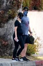 Pregnant KATHERINE SCHWARZENEGGER and Chris Pratt Out in Santa Monica 07/04/2020
