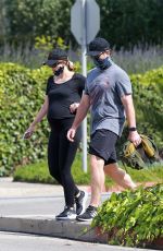 Pregnant KATHERINE SCHWARZENEGGER and Chris Pratt Out in Santa Monica 07/04/2020