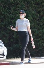 Pregnant KATHERINE SCHWARZENEGGER Out Hikinig in Brentwood 07/07/2020