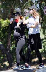 Pregnant KATHERINE SCHWARZENEGGER Out Hikinig with Her Sister CHRISTINA SCHWARZENEGGER in Santa Barbara 07/05/2020