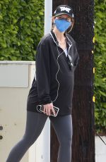 Pregnant KATHERINE SCHWARZENEGGER Out in Brentwood 07/02/2020