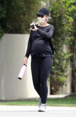 Pregnant KATHERINE SCHWARZENEGGER Out in Brentwood 07/29/2020