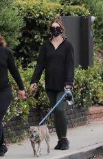 Pregnant KATHERINE SCHWARZENEGGER Out with Her Dog in Santa Monica 07/14/2020