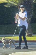 Pregnant KATHERINE SCHWARZENEGGER Out with Her Dogs in Los Angeles 07/12/2020