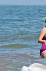 Pregnant KATY PERRY in Swimsuit at a Beach in Malibu 07/12/2020