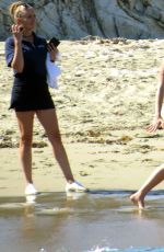 Pregnant KATY PERRY in Swimsuit at a Beach in Santa Barbara 07/26/2020