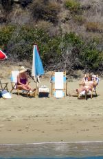 Pregnant KATY PERRY in Swimsuit at a Beach in Santa Barbara 07/26/2020