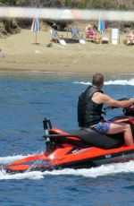 Pregnant KATY PERRY in Swimsuit at a Beach in Santa Barbara 07/26/2020