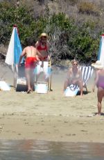 Pregnant KATY PERRY in Swimsuit at a Beach in Santa Barbara 07/26/2020