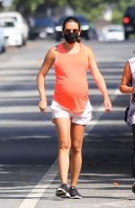Pregnant LEA MICHELE Out and About in Santa Monica 07/28/2020