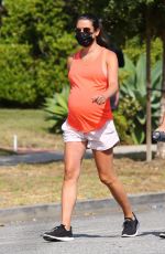 Pregnant LEA MICHELE Out and About in Santa Monica 07/28/2020