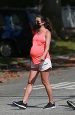 Pregnant LEA MICHELE Out and About in Santa Monica 07/28/2020