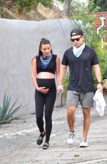 Pregnant LEA MICHELE Out in Los Angeles 06/24/2020