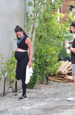 Pregnant LEA MICHELE Out in Los Angeles 06/24/2020