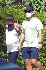 Pregnant LEA MICHELE Out in Los Angeles 07/27/2020