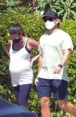 Pregnant LEA MICHELE Out in Los Angeles 07/27/2020