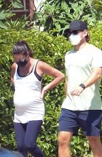 Pregnant LEA MICHELE Out in Los Angeles 07/27/2020