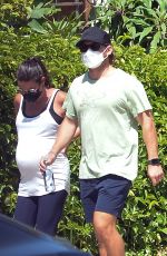 Pregnant LEA MICHELE Out in Los Angeles 07/27/2020