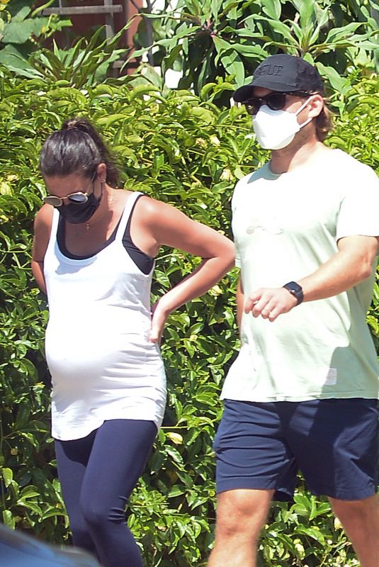 Pregnant LEA MICHELE Out in Los Angeles 07/27/2020