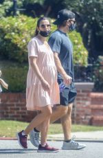 Pregnant LEA MICHELE Out in Santa Monica 07/06/2020