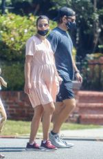Pregnant LEA MICHELE Out in Santa Monica 07/06/2020
