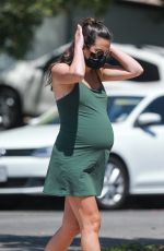 Pregnant LEA MICHELE Out in Santa Monica 07/14/2020