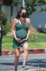 Pregnant LEA MICHELE Out in Santa Monica 07/14/2020