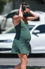 Pregnant LEA MICHELE Out in Santa Monica 07/14/2020