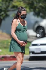 Pregnant LEA MICHELE Out in Santa Monica 07/14/2020