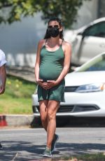 Pregnant LEA MICHELE Out in Santa Monica 07/14/2020