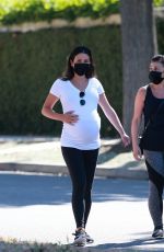 Pregnant LEA MICHELE Out with Mother Edith in Santa Monica 07/30/2020