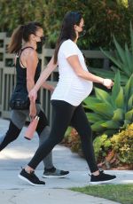 Pregnant LEA MICHELE Out with Mother Edith in Santa Monica 07/30/2020