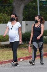 Pregnant LEA MICHELE Out with Mother Edith in Santa Monica 07/30/2020