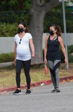 Pregnant LEA MICHELE Out with Mother Edith in Santa Monica 07/30/2020
