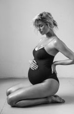 Pregnant LENA GERCKE at a Photohoot, May 2020