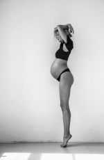 Pregnant LENA GERCKE at a Photohoot, May 2020