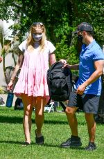 Pregnant SOPHIE TURNER and Joe Jonas at a Park in Studio City 07/06/2020