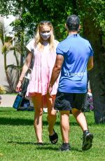 Pregnant SOPHIE TURNER and Joe Jonas at a Park in Studio City 07/06/2020